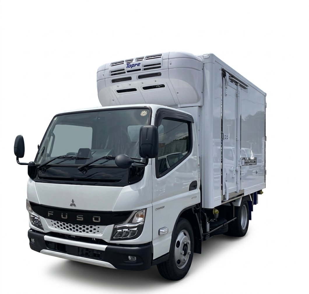 冷凍機を架装した小型の冷凍バン